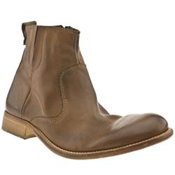 H By Hudson Male H By Hudson Nevada Leather Upper Casual Boots in Tan