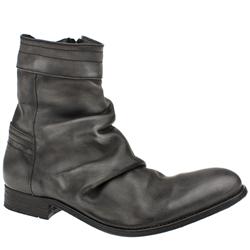 Male Iglander I.Z Slouc Boot Leather Upper Casual in Black