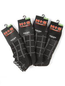 H.I.S pack of 4 trainer socks