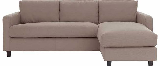 Habitat Chester Beige Chaise Sofa with Dark