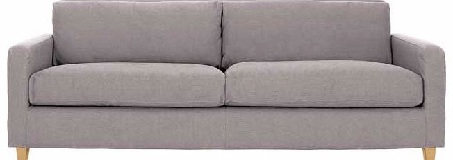 Habitat Chester Grey 3 Seat Sofa with Oak Feet