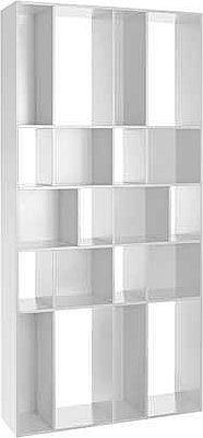 Cleo Wide Bookcase - White