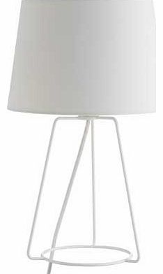 Habitat Lula Metal Table Lamp - White