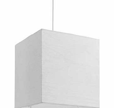Habitat Square Paper Ceiling Lampshade - White