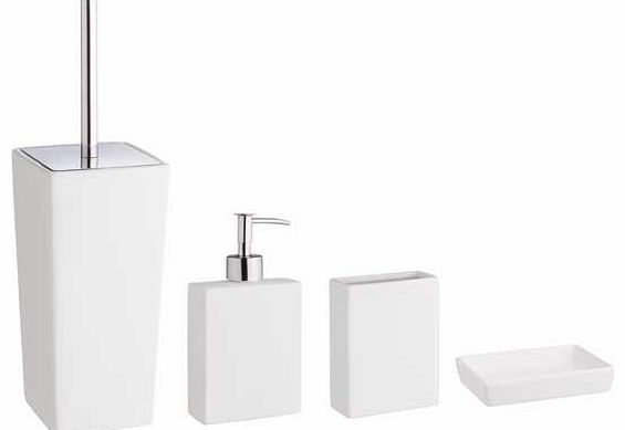 Habitat Starter White Bathroom Accessories Set