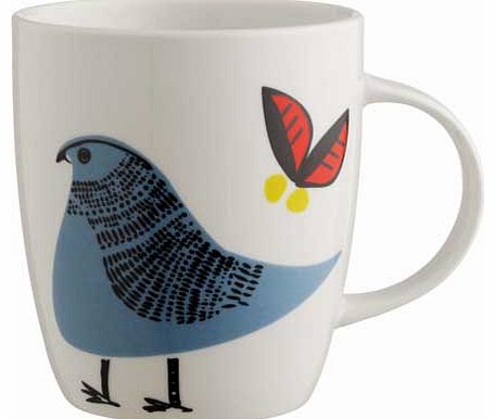 Tiki Porcelain Mug - Blue Bird