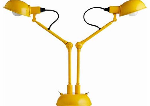 Tommy 2 Head Desk Lamp - Yellow
