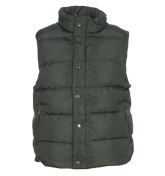 Charcoal Padded Hooded Gilet