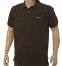 Hackett Faded Chocolate Applique Cotton Polo Shirt