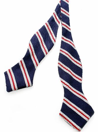 Hackett Line Stripe Bow Tie