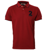 Red No.2 Pique Polo Shirt