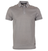 YD Bright Navy and White Stripe Polo Shirt