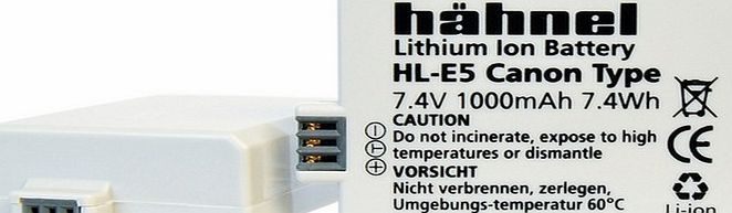 Hahnel HL-E5 - 1000 178.9 - White - Camera Battery -