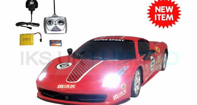 Radio Remote Control Ferrari 458 Race Car RECHARGEABLE 20KPH .