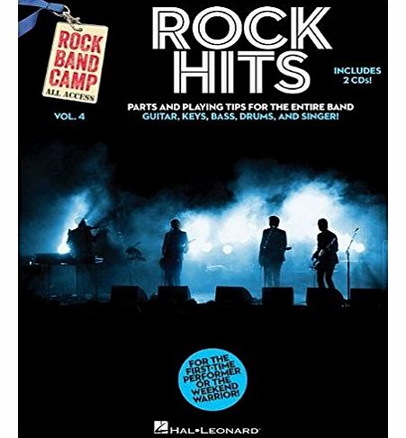 Hal Leonard Rock Band Camp Volume 4: Rock Hits. Sheet Music, 2 x CD for Bass Guitar, Drums, Guitar, Keyboard, Voice