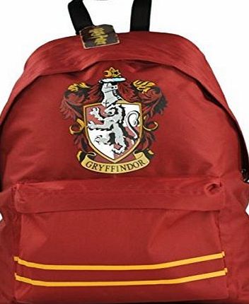 Half Moon Bay Harry Potter Offical Gryffindor Crest Rucksack Backpack Bag Dark Red