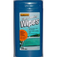 Halfords Glass Cleaning Wipes (pack of 25)