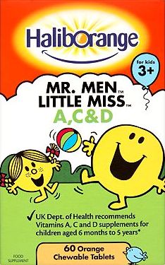 Haliborange, 2041[^]10001456 Vitamins A,C D Orange Flavour - 60