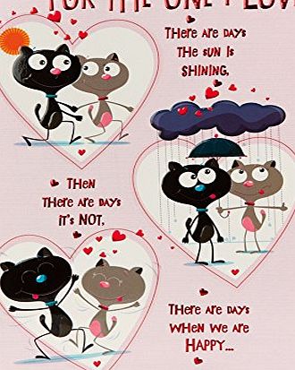 Hallmark Valentines Day One I Love Humour Embossed Effect Foil Detailing Card - Medium