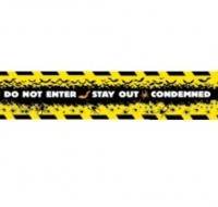 halloween : 30ft Fright Tape - Condemned Stay Out