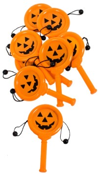 halloween Favours : 8 Pumpkin Face Drums