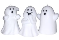 Halloween Ghost Candle 13cm (1 of Asst)