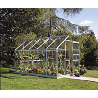 HALLS Popular Greenhouse Aluminium 6`x 10`