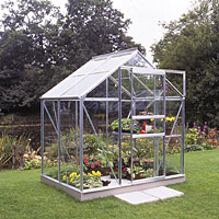 HALLS Popular Greenhouse Aluminium 6`x 4`