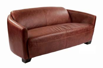 Halo Rocket Leather 3 Seater Sofa
