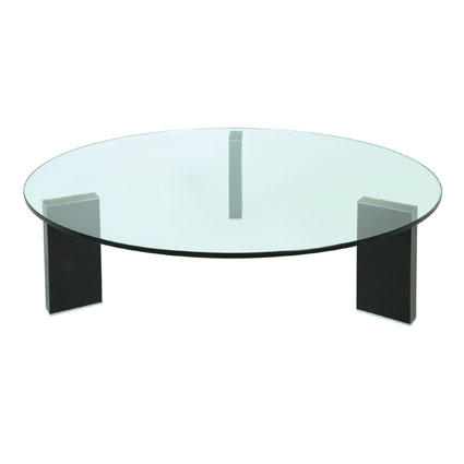 Halo Round Glass Top Coffee Table