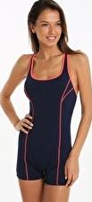 Halocline, 1294[^]236795 Aqua Curve Legsuit - Navy and Coral