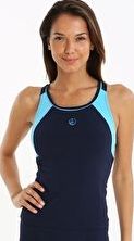 Halocline, 1294[^]236768 Sport Racer Tankini Top - Navy and Blue