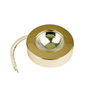 HALOLITE Polished Brass Circular Downlight Cabinet Light