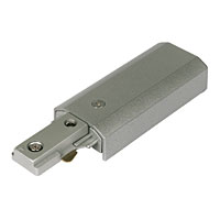 Single Circuit Mains Track Live Connector Silver