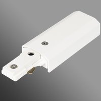 HALOLITE Single Circuit Mains Track Live Connector White