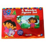 Halsall International Dora The explorer 4 Wooden Jigsaw Puzzles Set