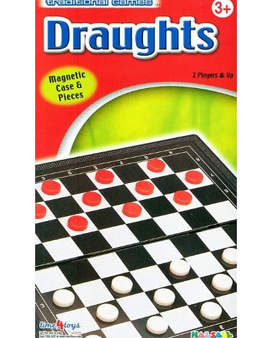 Halsall Magnetic Traditional Travel Draughts Game