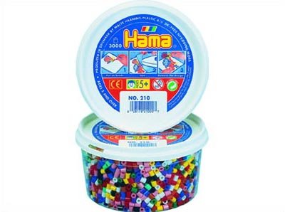 Hama Beads 3-000 Beads in a Tub - Glitter Mix