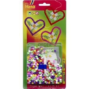 Hama Small Kit Hearts Midi Beads
