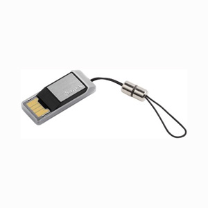 Hama USB Micro SD Card Reader - Silver