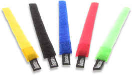 hama Velcro Cable Tie Set Assorted Colours - 41527