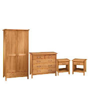 Hamilton bedroom furniture package, Oak