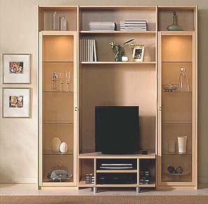 Hammel Update TV Stand and Surround Shelving System