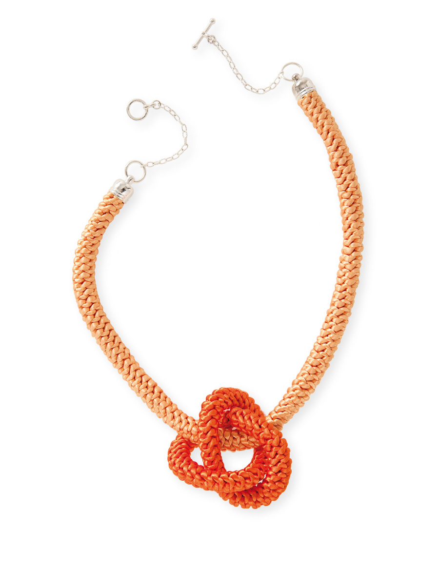 Hand Knotted Silk Rope Necklace