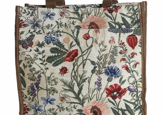 Handbag Queen Ladies/Girls Shopper Floral Canvas Tote Shoulder bag Shopper bag Morning Garden Design
