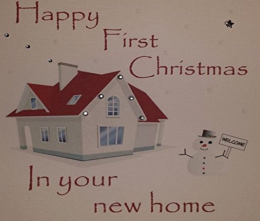 Handmade Cards By Veronica Handmade Christmas Card - First Christmas New Home- Handmade Card