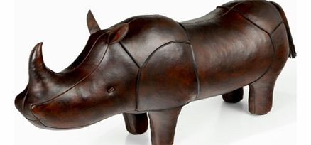 Handmade Leather Rhino - Large 1251