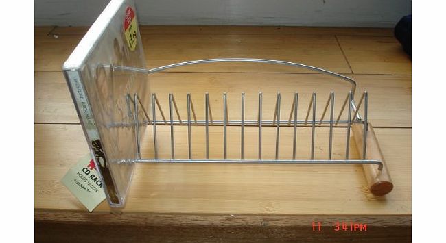 Handy Helper CD RACK SILVER TRIANGLE STYLE HOLDS 15 CDS