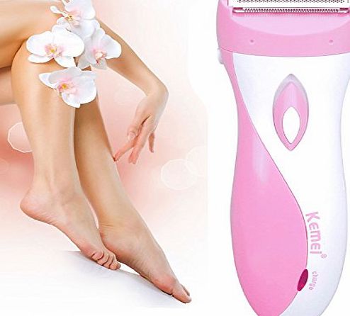 HanLuckyStars Women Ladys Electric Rechargeable Hair Shaver Epilator Waterproof Multifunction Bikini Line Legs Armpit Body Trimmer Remover Razor