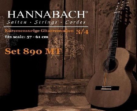 Hannabach 653089 Series 890 Duel 57-61cm Strings for 3/4 Children Classic Guitar